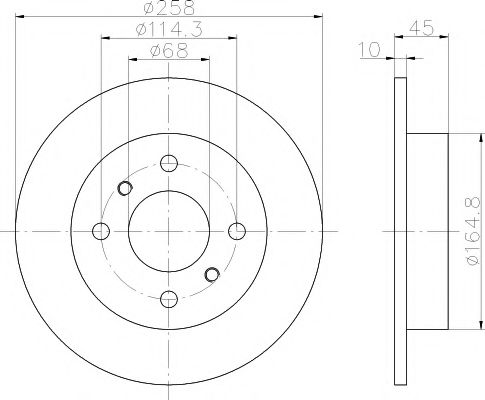Тормозной диск BEHR/HELLA 8DD 355 102-661
