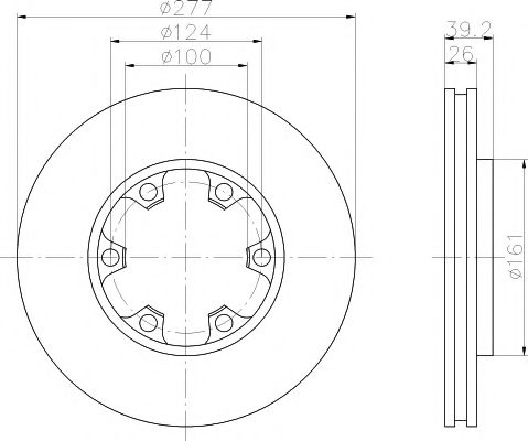 Тормозной диск BEHR/HELLA 8DD 355 102-921