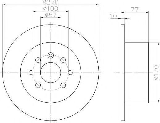 Тормозной диск BEHR/HELLA 8DD 355 102-481