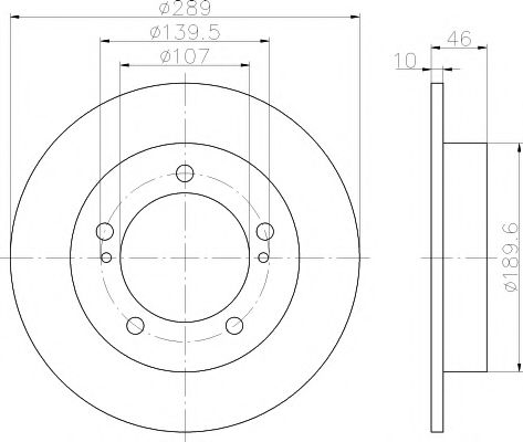Тормозной диск BEHR/HELLA 8DD 355 101-291