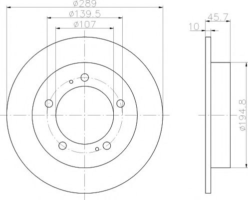 Тормозной диск BEHR/HELLA 8DD 355 103-611
