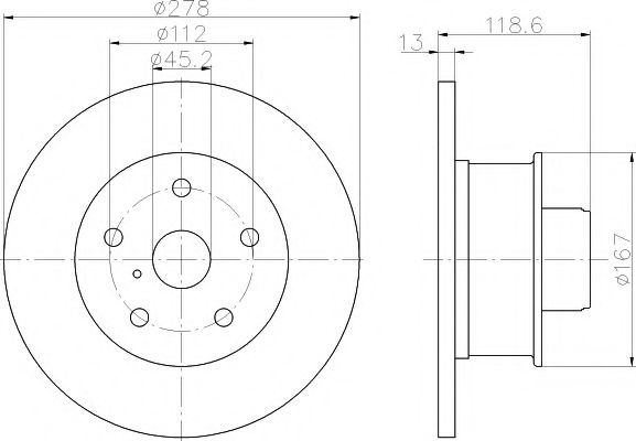 Тормозной диск BEHR/HELLA 8DD 355 100-471