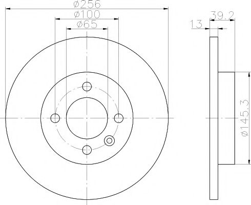 Тормозной диск BEHR/HELLA 8DD 355 101-641