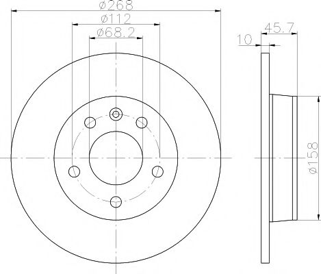 Тормозной диск BEHR/HELLA 8DD 355 104-501
