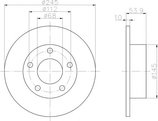 Тормозной диск BEHR/HELLA 8DD 355 118-581