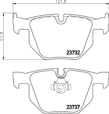 Тормозные колодки BEHR/HELLA 8DB 355 010-471