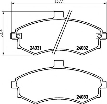 Тормозные колодки BEHR/HELLA 8DB 355 010-481