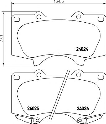 Тормозные колодки BEHR/HELLA 8DB 355 010-491