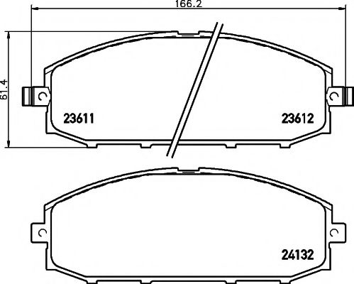 Тормозные колодки BEHR/HELLA 8DB 355 010-511