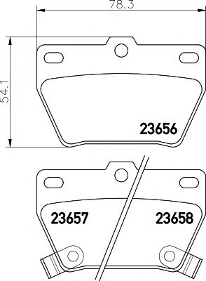 Тормозные колодки BEHR/HELLA 8DB 355 010-521