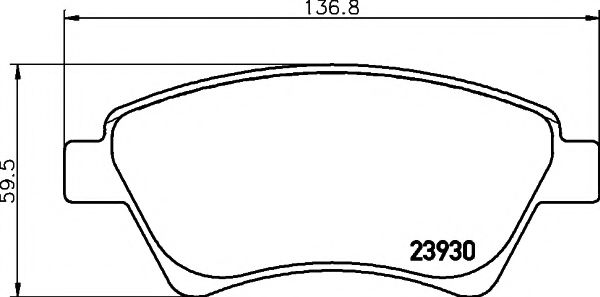Тормозные колодки BEHR/HELLA 8DB 355 010-541