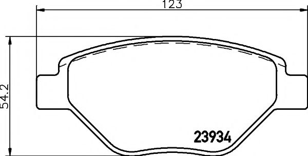 Тормозные колодки BEHR/HELLA 8DB 355 010-551