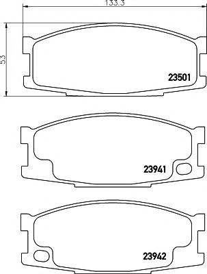 Тормозные колодки BEHR/HELLA 8DB 355 010-561
