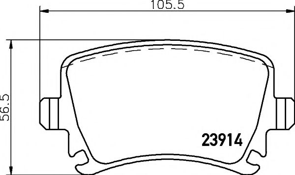 Тормозные колодки BEHR/HELLA 8DB 355 010-601