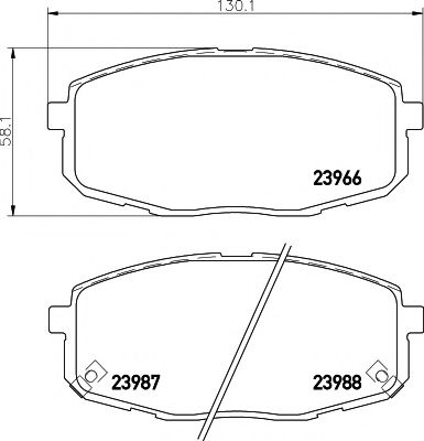 Тормозные колодки BEHR/HELLA 8DB 355 010-611