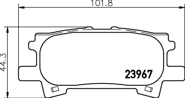 Тормозные колодки BEHR/HELLA 8DB 355 010-621
