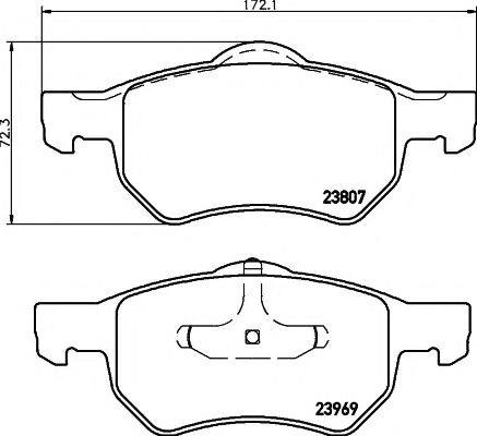 Тормозные колодки BEHR/HELLA 8DB 355 010-641