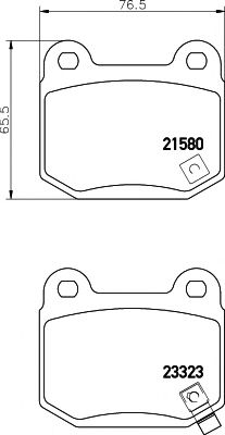 Тормозные колодки BEHR/HELLA 8DB 355 010-691