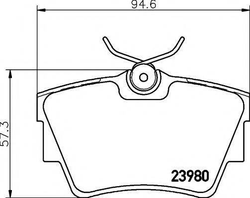 Тормозные колодки BEHR/HELLA 8DB 355 010-761