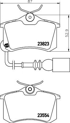 Тормозные колодки BEHR/HELLA 8DB 355 010-781