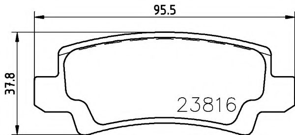 Тормозные колодки BEHR/HELLA 8DB 355 010-841