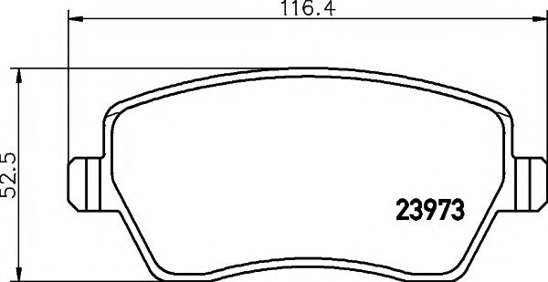 Тормозные колодки BEHR/HELLA 8DB 355 010-851