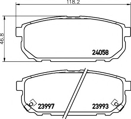 Тормозные колодки BEHR/HELLA 8DB 355 010-871