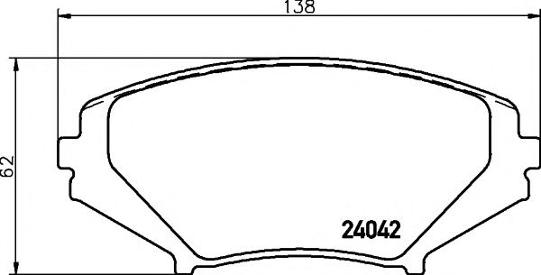 Тормозные колодки BEHR/HELLA 8DB 355 010-881
