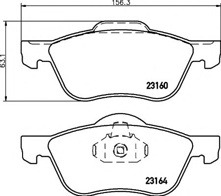 Тормозные колодки BEHR/HELLA 8DB 355 010-911