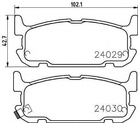 Тормозные колодки BEHR/HELLA 8DB 355 010-931