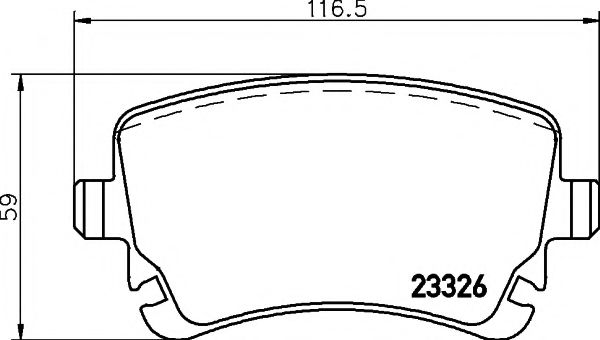 Тормозные колодки BEHR/HELLA 8DB 355 010-971