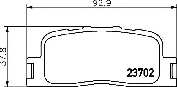 Тормозные колодки BEHR/HELLA 8DB 355 011-001
