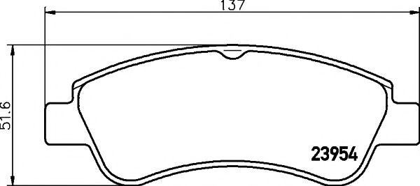 Тормозные колодки BEHR/HELLA 8DB 355 011-071