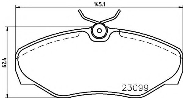 Тормозные колодки BEHR/HELLA 8DB 355 011-091