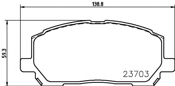 Тормозные колодки BEHR/HELLA 8DB 355 011-161