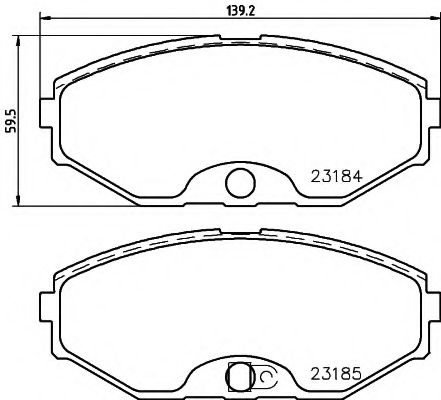 Тормозные колодки BEHR/HELLA 8DB 355 011-181