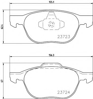 Тормозные колодки BEHR/HELLA 8DB 355 011-191