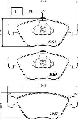 Тормозные колодки BEHR/HELLA 8DB 355 011-211