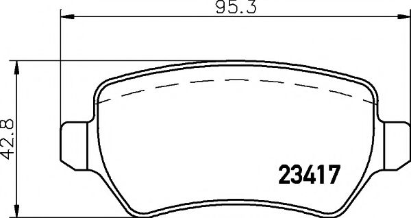Тормозные колодки BEHR/HELLA 8DB 355 011-361