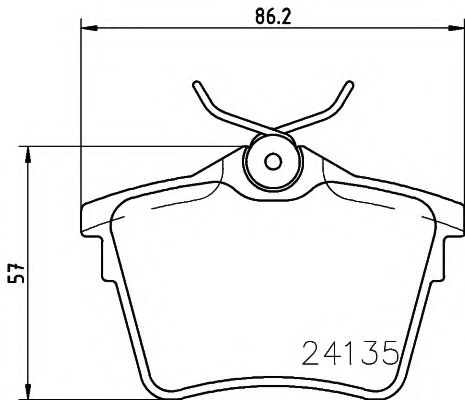 Тормозные колодки BEHR/HELLA 8DB 355 011-501