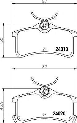 Тормозные колодки BEHR/HELLA 8DB 355 011-511