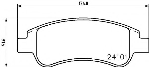 Тормозные колодки BEHR/HELLA 8DB 355 011-521