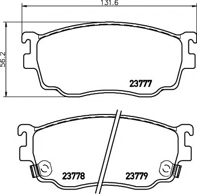 Тормозные колодки BEHR/HELLA 8DB 355 011-561