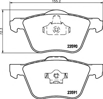 Тормозные колодки BEHR/HELLA 8DB 355 011-571