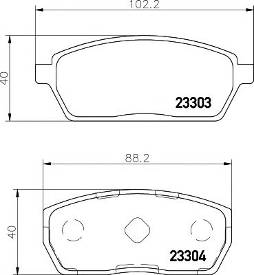 Тормозные колодки BEHR/HELLA 8DB 355 011-611