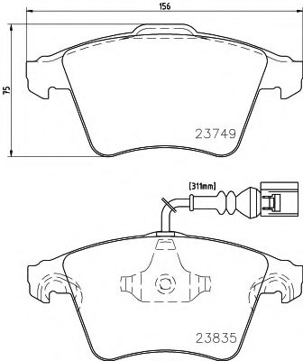 Тормозные колодки BEHR/HELLA 8DB 355 011-621