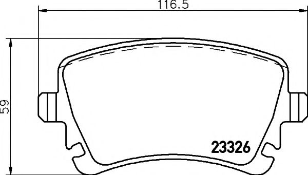 Тормозные колодки BEHR/HELLA 8DB 355 011-641