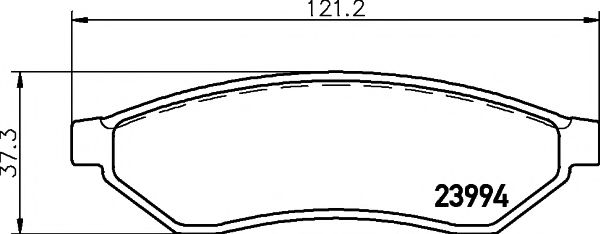 Тормозные колодки BEHR/HELLA 8DB 355 011-671