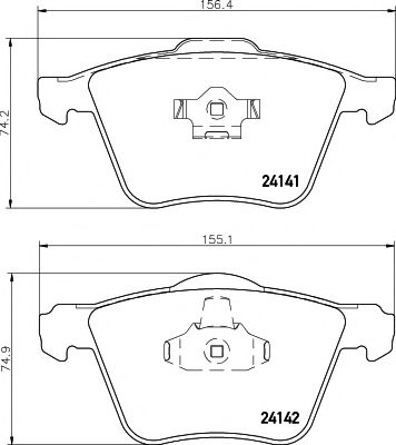 Тормозные колодки BEHR/HELLA 8DB 355 011-721