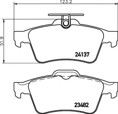 Тормозные колодки BEHR/HELLA 8DB 355 011-731